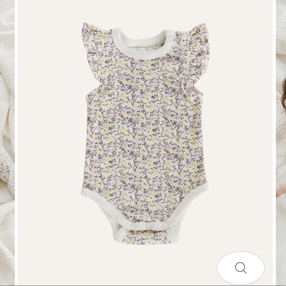 Jamie kay Frill Sleeveless onesie